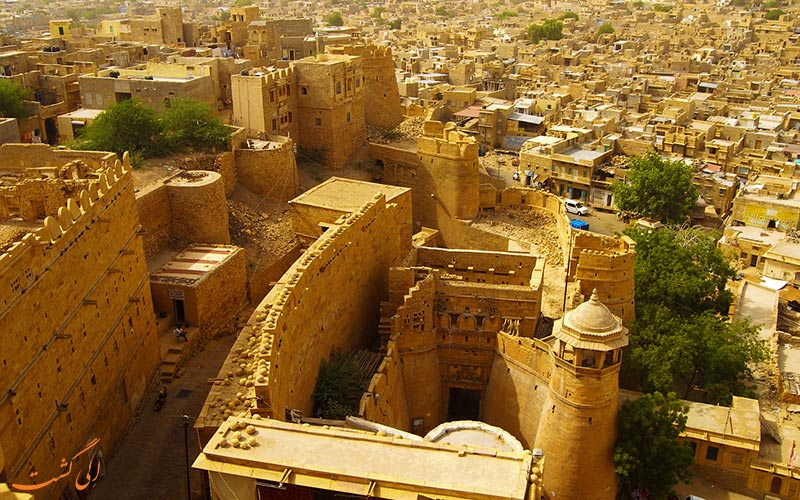 قلعه جیسالمر در شهر جیسالمر هند قلعه جیسالمر در شهر جیسالمر هند